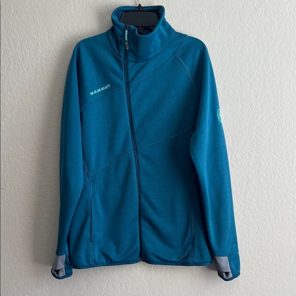 EUC Mammut Aconcagua Fleece Zip Up Jacket in Blue in Size M